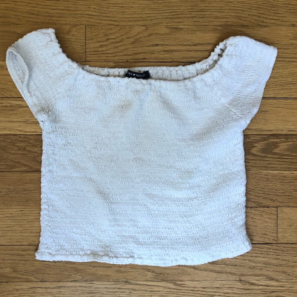 *RARE* Brandy Melville smoked crop top